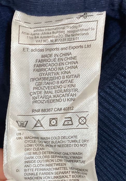 Polar cu fermoar bărbați Adidas, M-L