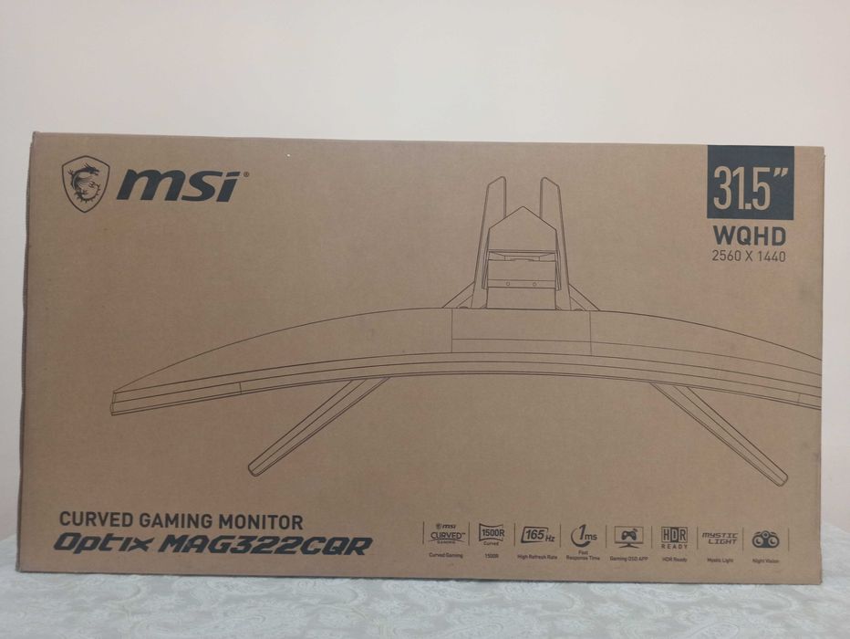 Monitor Sotiladi msi 31.5 CURVED GAMING Optix Yoki obmen Notebookga