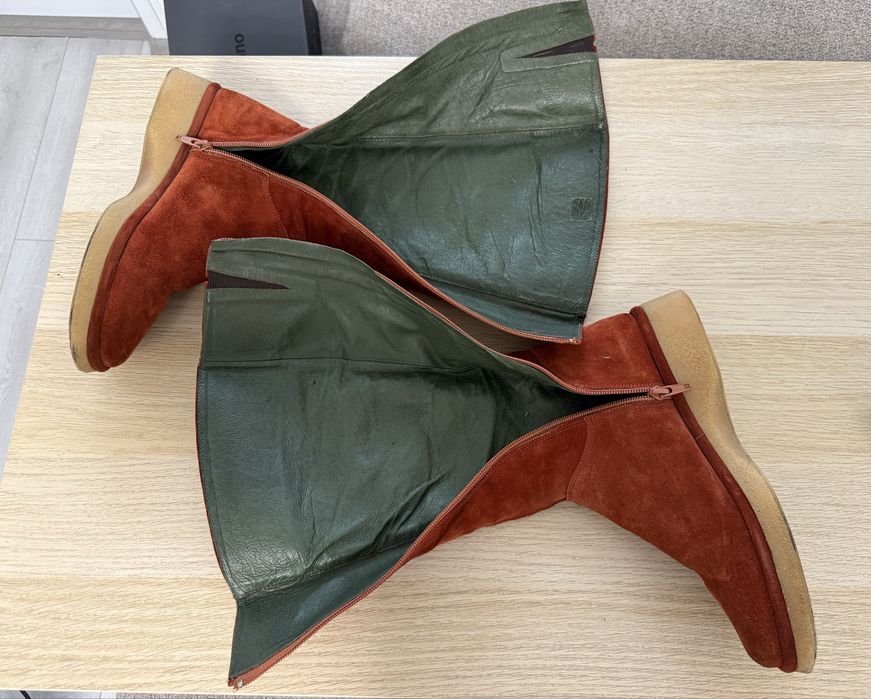 Cizme lungi de dama - piele intoarsa - marimea 38