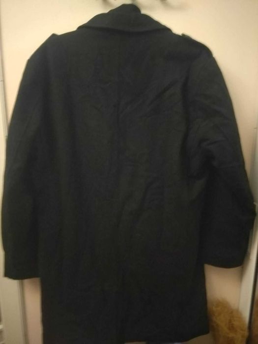 Черно мъжко спортно палто вълна