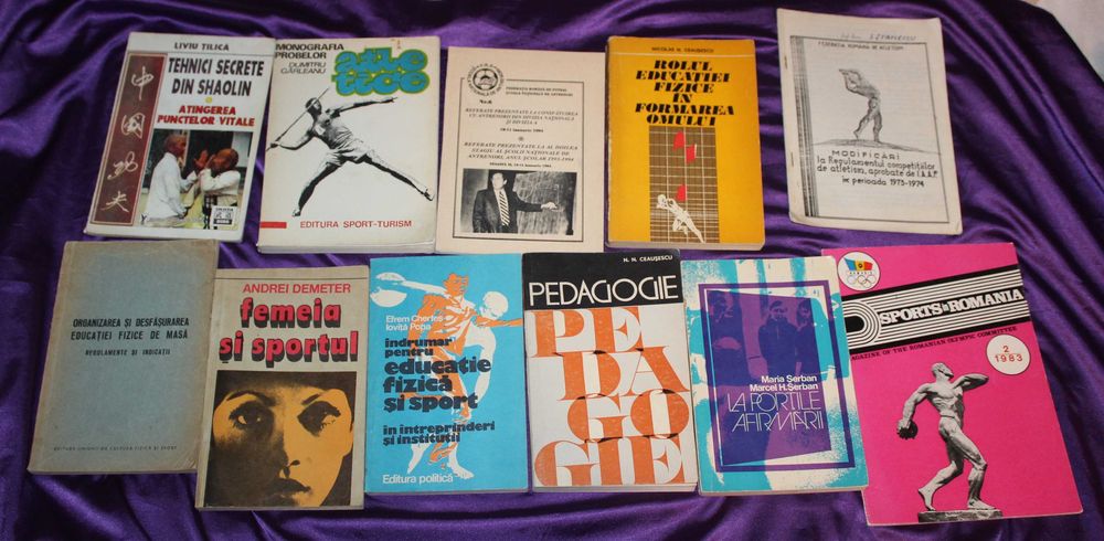 65 carti sport fotbal educatie fizica Steaua karate antrenament
