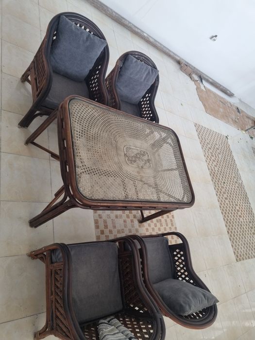 Ratan stol stul tahta