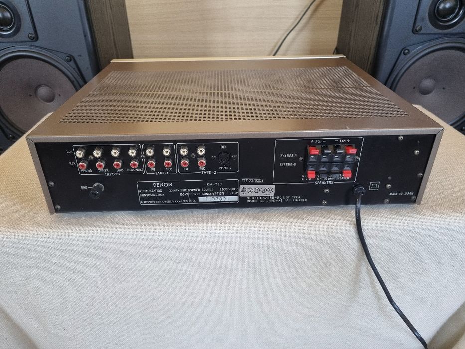 Denon PMA 737. 55 watts/canal. Impecabil.