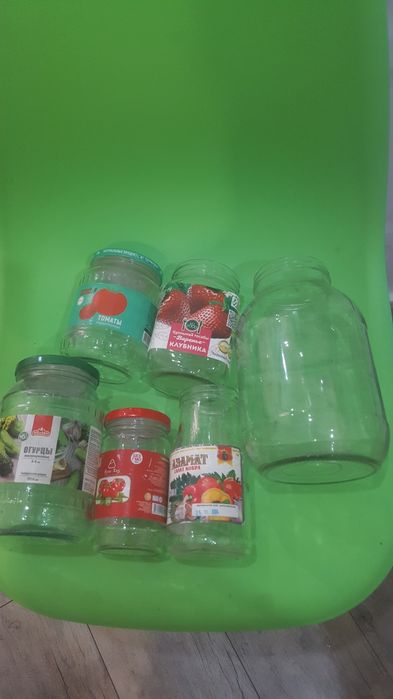 Банки разные от 0.37  до 2 л