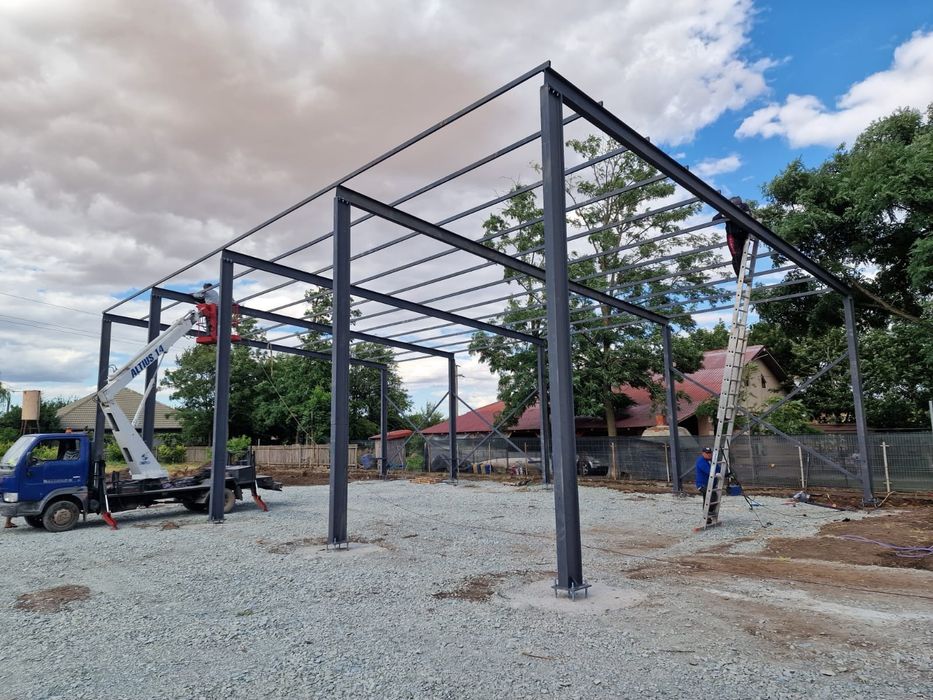 Vând hale metalice lucrăm fără avans