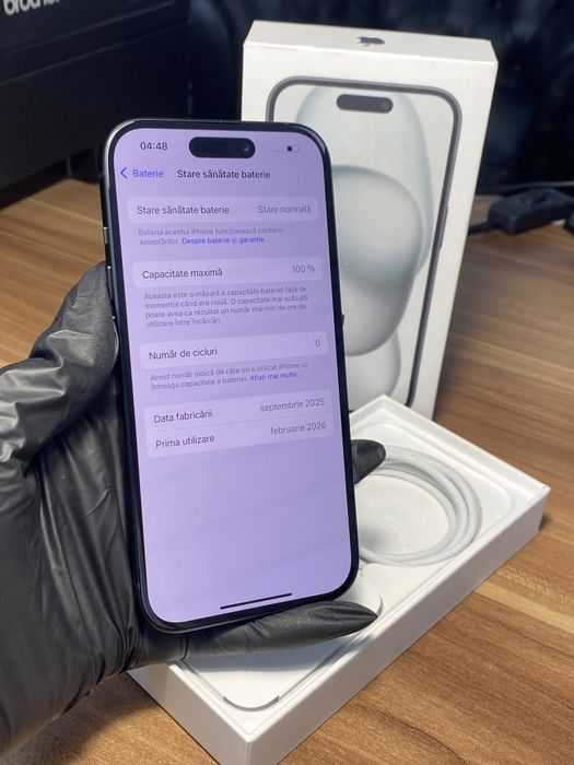 iPhone 15• 128 GB • Black / Cod produs: 5103