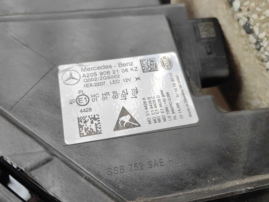 Фар Mercedes W205 C-Classa LED HIGH PERFORMANCE ляв/Фар Мерцедес W205
