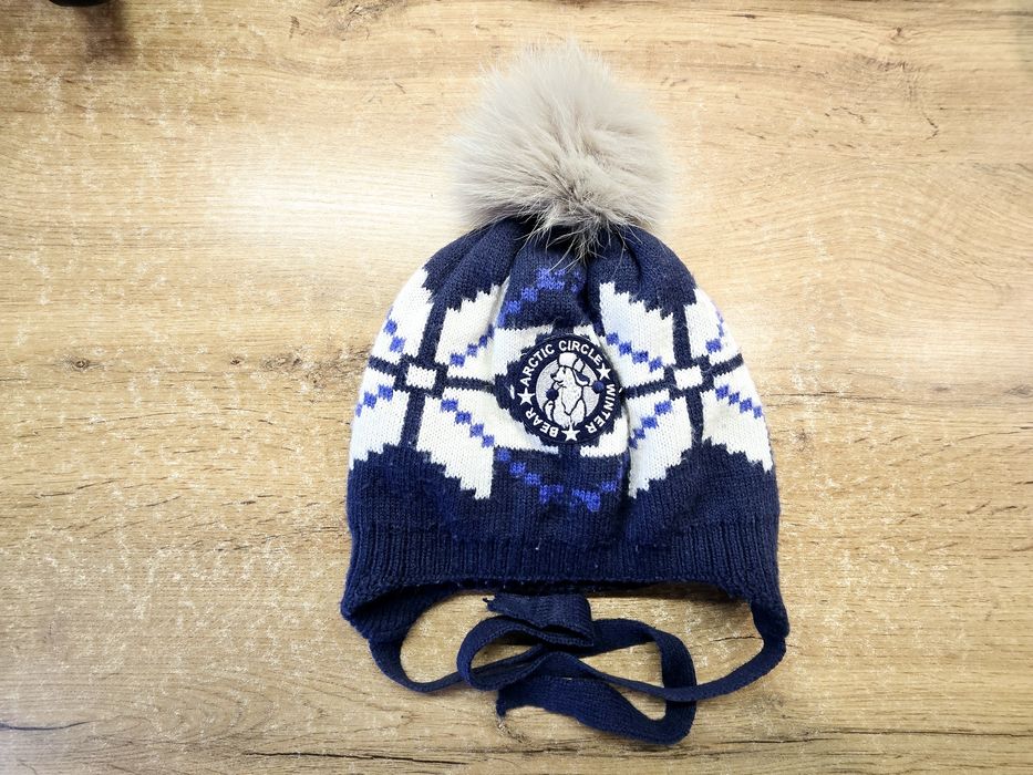 Зимняя шапка для мальчика 3-6г