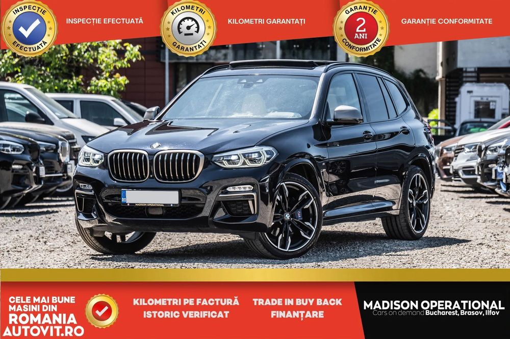 BMW X3 M 33016e+TVA Ventilatie Distronic Trapa B58 Piele alba Faruri led Cam360