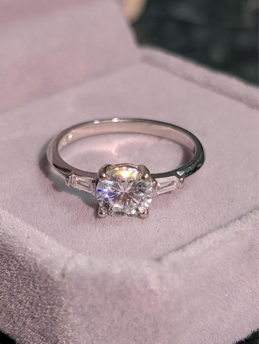 Inel Moissanite 1.0 CT VVS1 Argint S925
