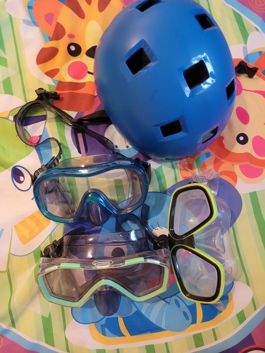 Lot accesorii ski copii casca/ochelari