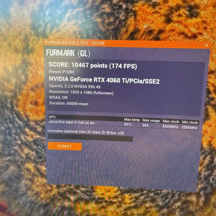 Asus TUF Gaming GeForce RTX 4060 Ti OC Edition