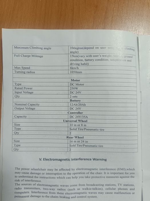 Продам инвалидное кресло с электроприводом