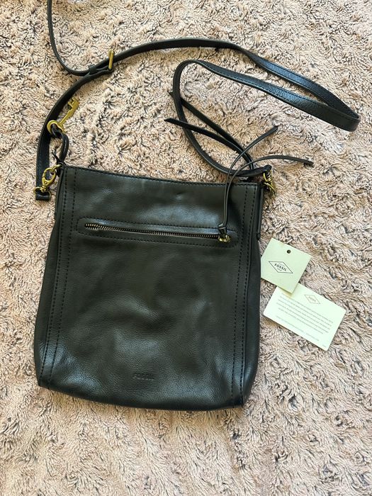 Черна дамска чанта Fossil