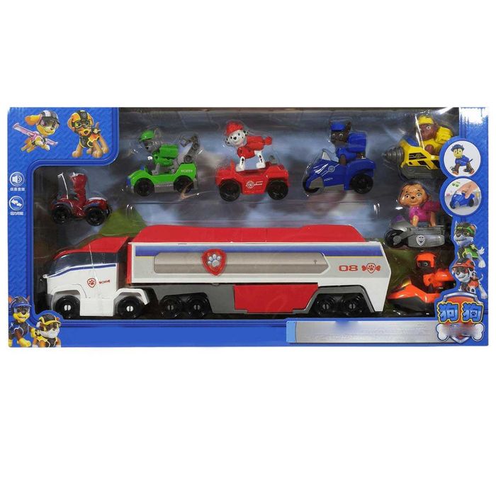 Пес Патрул Камион-База с 7 Фигурки и Превозни Средства – 45 см
