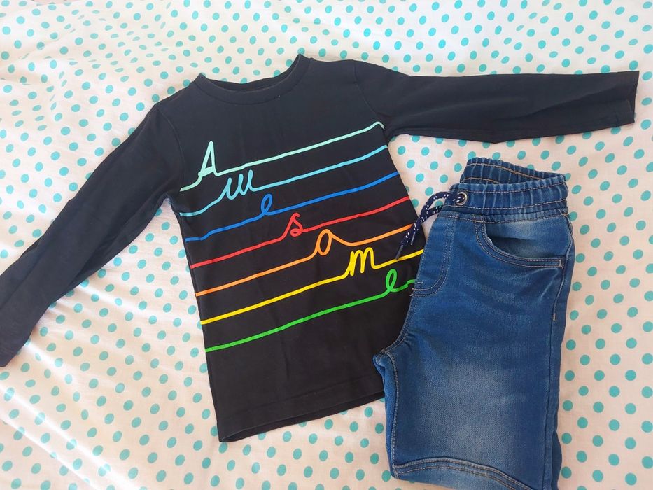 Детски дънки и блузка - Next, Calvin Klein