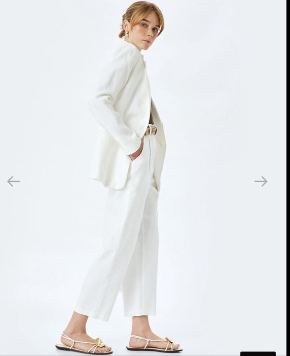 Белые брюки чистый хлопок