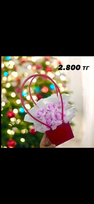 Цветы мыльные розы бокс подарок девушке