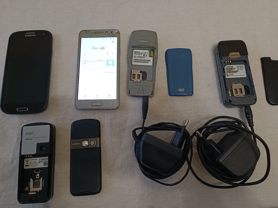 Телефони Nokia  и Samsung