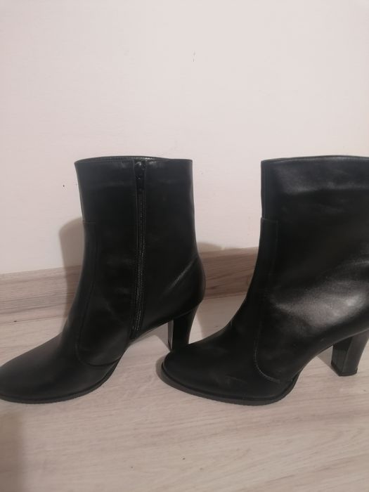 Cizme scurte dama, din piele naturala, mar 39, noi