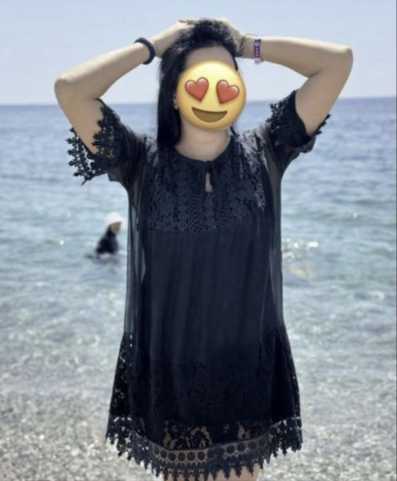 Платье туника пляжная