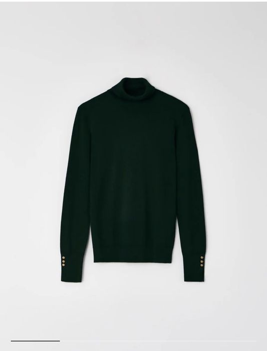 Тъмнозелена поло блуза Stradivarius