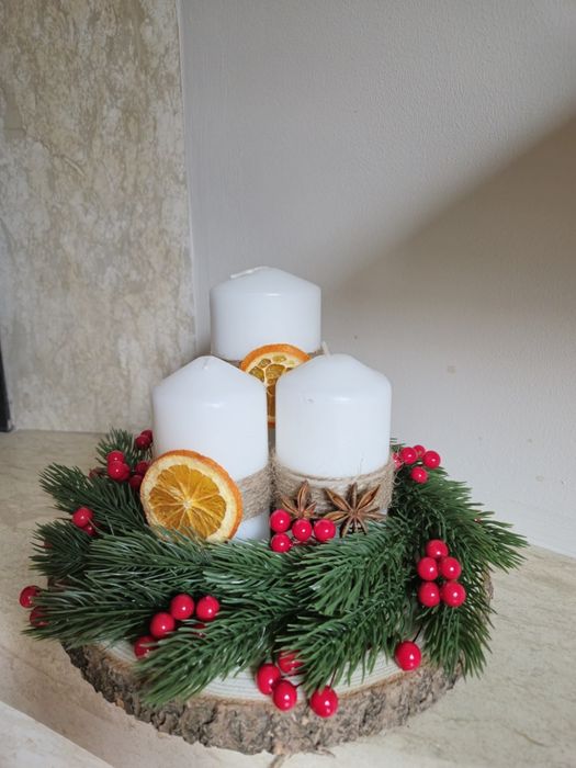 Ръчно изработена коледна декорация