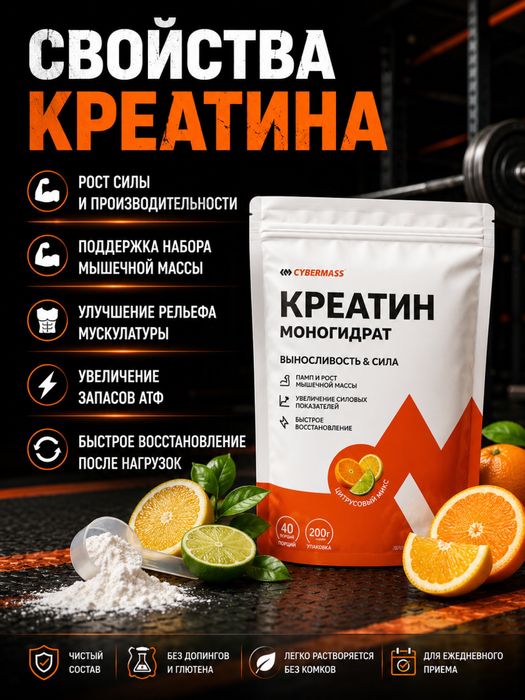 Креатин для набора массы. Creatine monohydrate