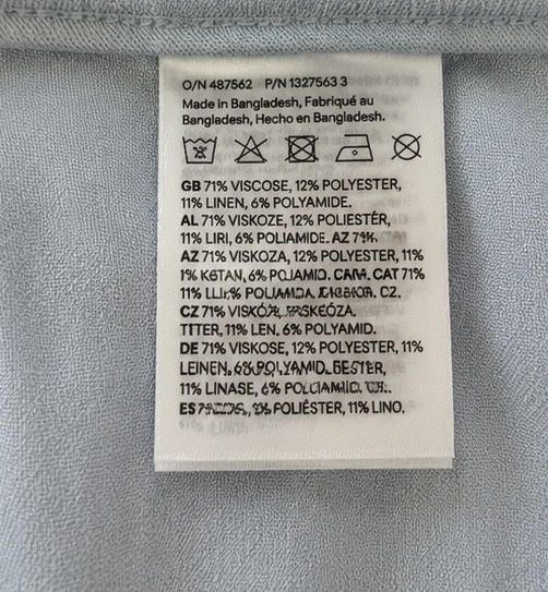H&M ленен панталон – светлосин