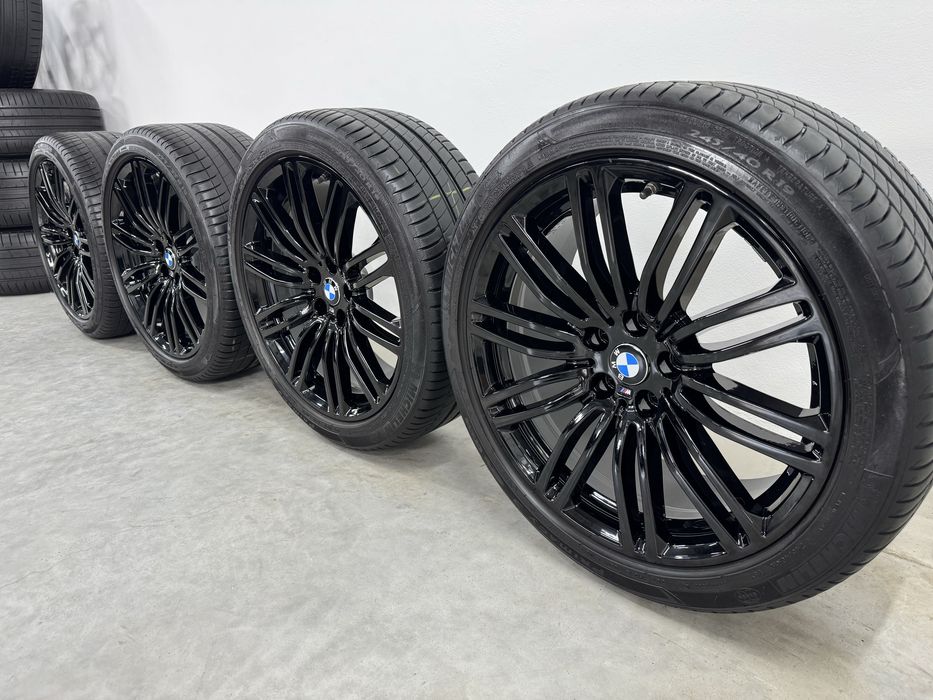 Jante Bmw Seria 5 R19 G30 G31 Originale M664 Negru Lucios Michelin de vara * Runflat 2024 95%