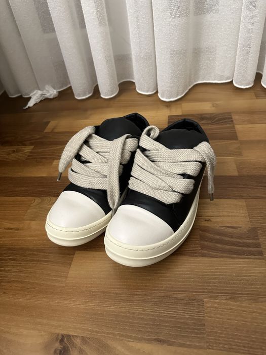 Rick Owens Ramones Low Jumbo Lace — Black/Milk