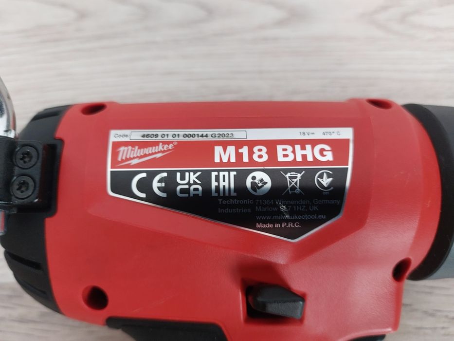 Pistol aer cald milwaukee M18 BHG, stare perfectă
