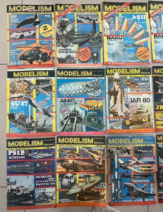Lot 48 reviste Modelism anii 80 90 colectie