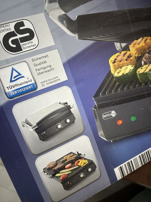 Grătar  electric Switch On CG-A001, 2000 W, Negru/Gri