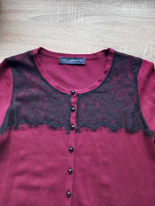Cardigan cu dantelă,mărimea s