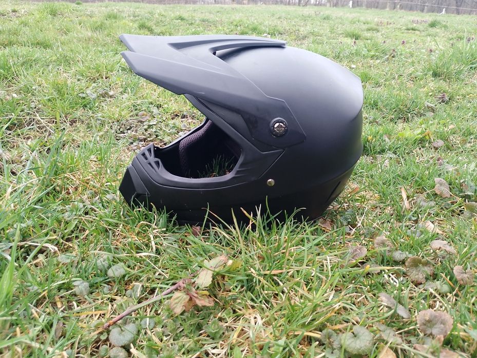 Casca motocross neagra