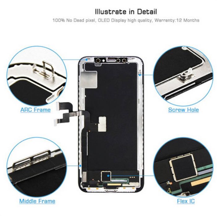 Ecran Display iPhone X OLED Ecran iPhone X, GX OLED