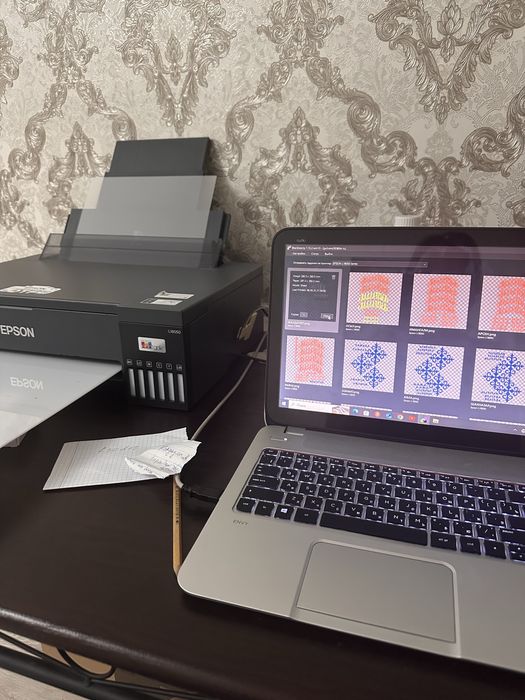 Принтер сатылады. Киімге наклейка шығарады