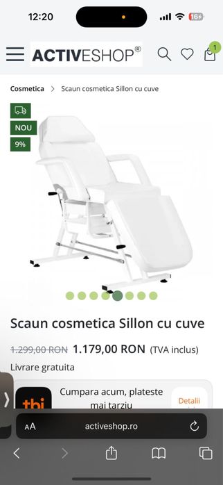 Scaun cosmetica