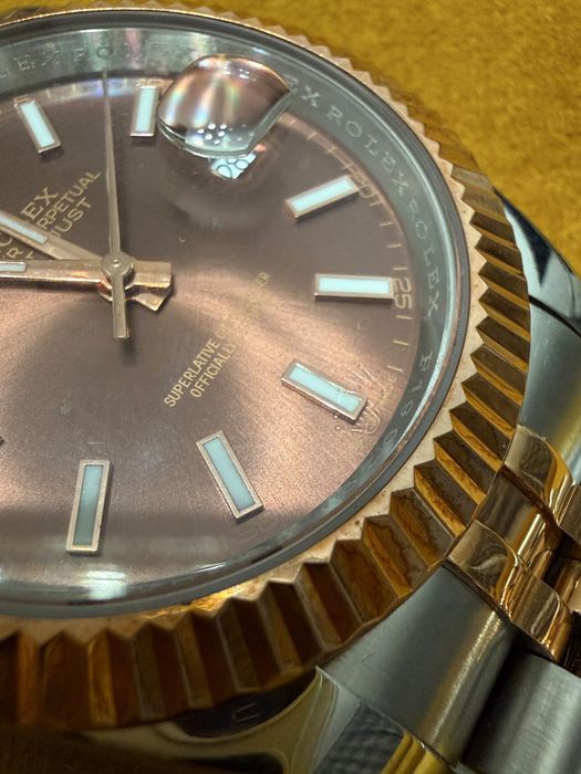 Rolex Datejust Oyster Perpetual – cadran maro –