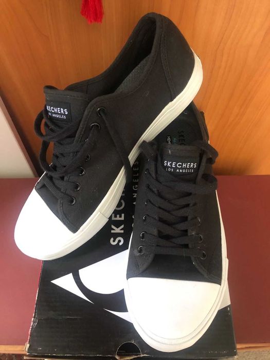 Кеды скетчерс черные 44 размер