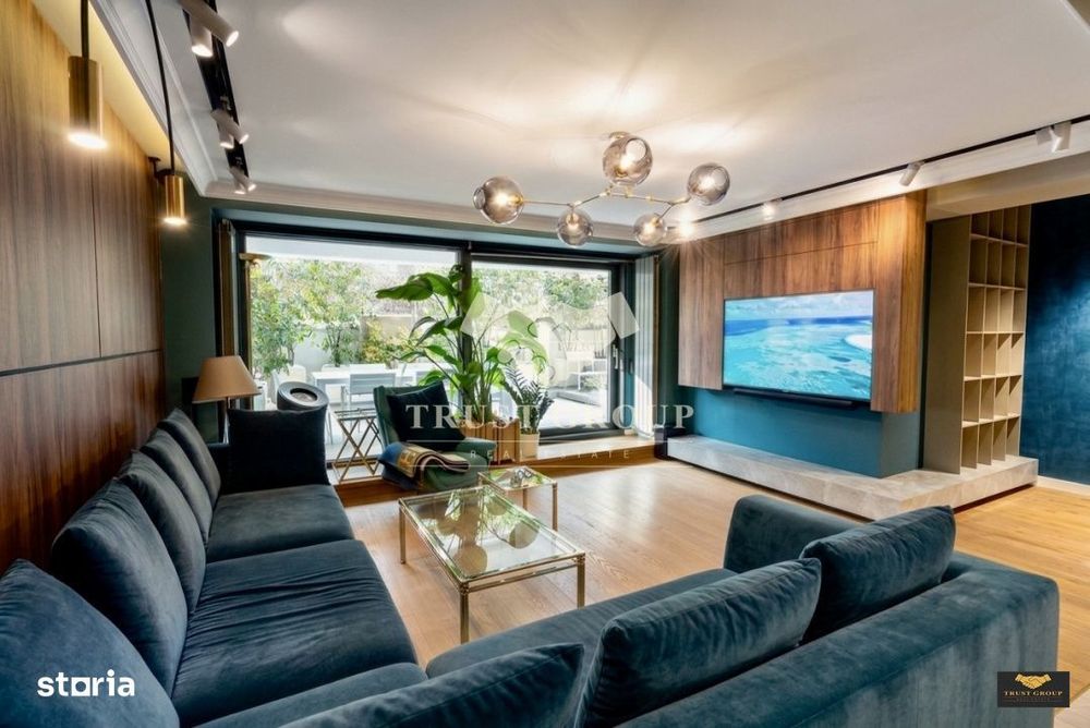 Herastrau|Apartament 3 camere+Studio| Curte|2 Parcari+Boxa