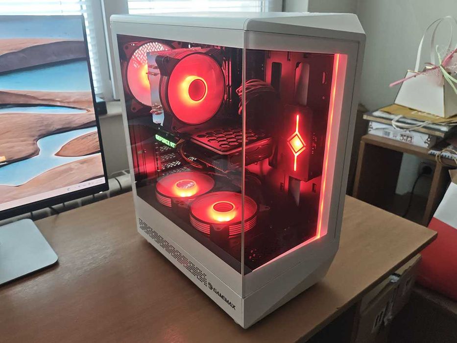 Геймърски компютър, 3060Ti, Intel 12100, 1tb hdd, 500gb nvme, 16gb Ram