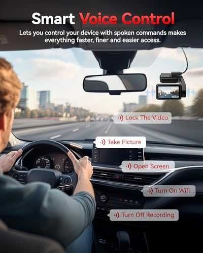 Нова Автомобилна камера 4K UHD с GPS паркинг режим и тъчскрийн за кола