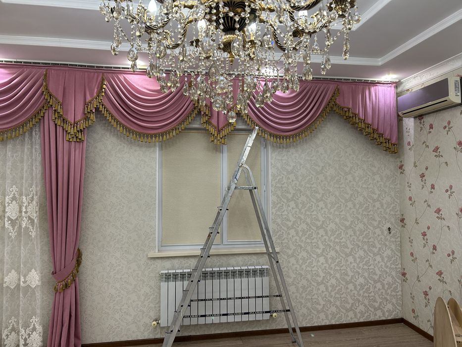 Шторы хорошем состояние.