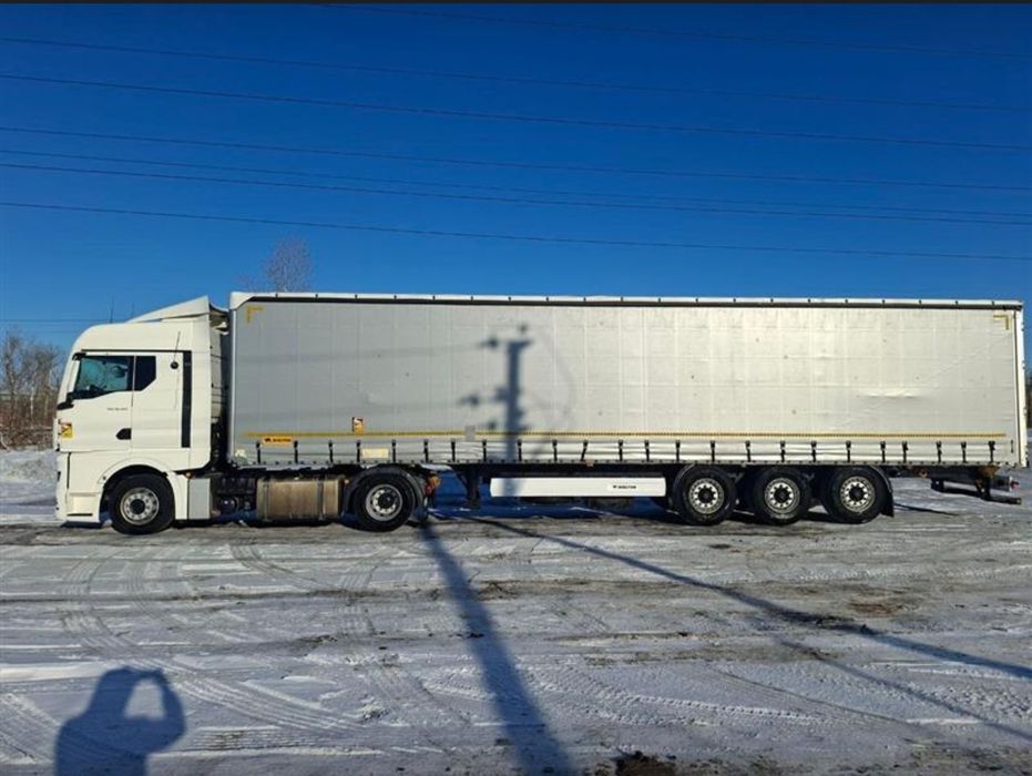 Тягач MAN TGX 18.480 с прицепом Wielton NS3К