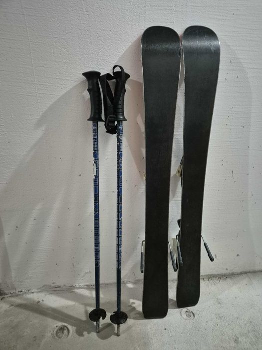 Комплект детски ски + щеки + обувки 80см