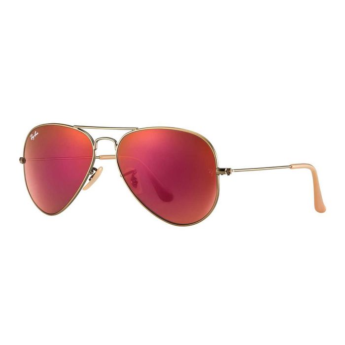 Ochelari de soare RB Aviator RB3025 167 portocaliu/mov oglinda