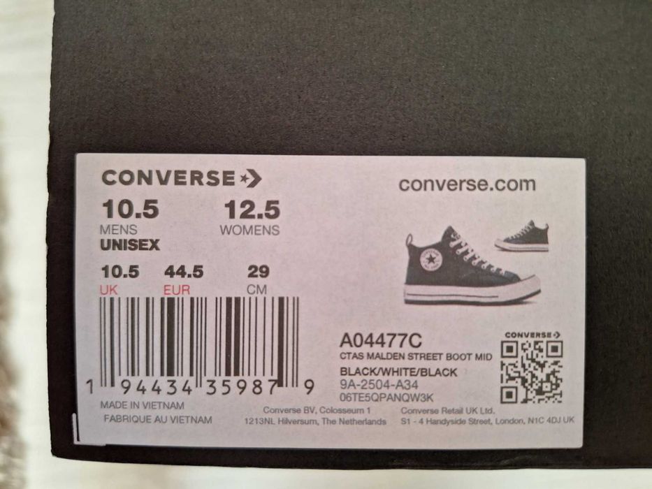 Converse Chuck Taylor All Star Mladen Street Leather Black 44.5