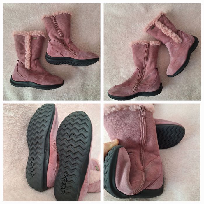 Crocs J2 Cizme inalte piele 32 cu lana Geox Ghete 31 iarna impermeabil